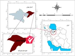 دانلود نقشه موقعیت شهرستان فیروزکوه