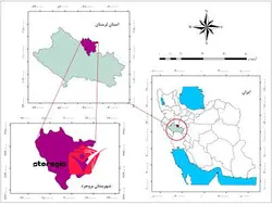 دانلود نقشه موقعیت شهرستان بروجرد