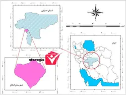 دانلود نقشه موقعیت شهرستان لنجان