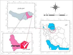 دانلود فایل موقعیت شهرستان ساری