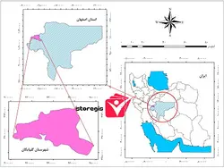 دانلود نقشه موقعیت شهرستان گلپایگان
