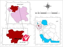 دانلود نقشه موقعیت شهرستان سقز