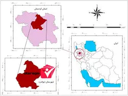 دانلود نقشه موقعیت شهرستان دیواندره