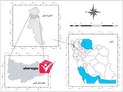 دانلود نقشه موقعیت شهرستان گرمی