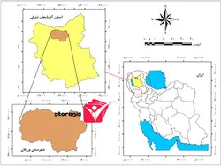دانلود نقشه موقعیت شهرستان ورزقان