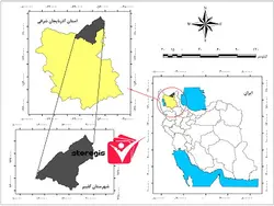 دانلود نقشه موقعیت شهرستان کلیبر