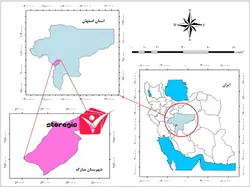 دانلود نقشه موقعیت شهرستان مبارکه