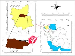 دانلود نقشه موقعیت شهرستان هریس