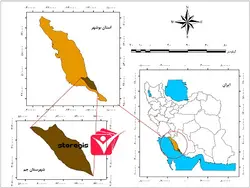 دانلود نقشه موقعیت شهرستان جم