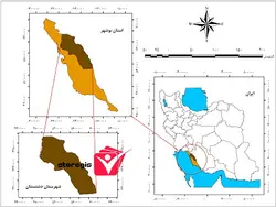 دانلود نقشه موقعیت شهرستان دشتستان