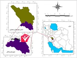 دانلود نقشه موقعیت شهرستان لردگان