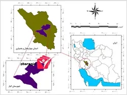 دانلود نقشه موقعیت شهرستان کیار