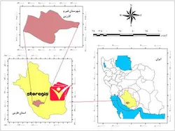 دانلود نقشه موقعیت شهرستان قیر و کارزین