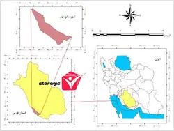 دانلود نقشه موقعیت شهرستان مهر