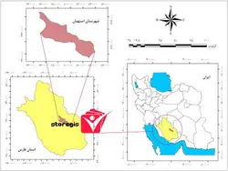 دانلود نقشه موقعیت شهرستان استهبان