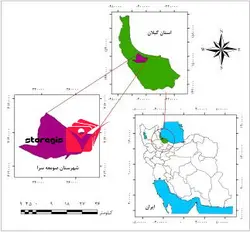 دانلود نقشه موقعیت شهرستان صومعه سرا