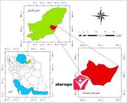 دانلود نقشه موقعیت شهرستان مینودشت