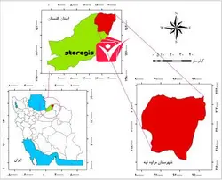 دانلود نقشه موقعیت شهرستان مراوه تپه
