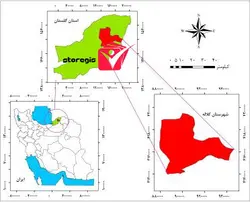 دانلود نقشه موقعیت شهرستان کلاله