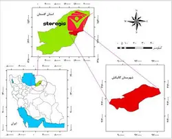 دانلود نقشه موقعیت شهرستان گالیکش