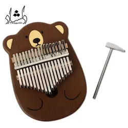 خرید و قیمت کالیمبا بلوط طرح خرس بهترین کیفیت و ارسال رایگان - دلشاد موزیک