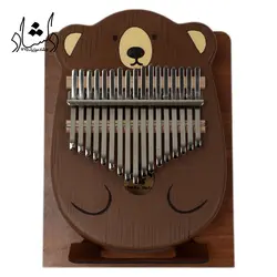 خرید و قیمت کالیمبا بلوط طرح خرس بهترین کیفیت و ارسال رایگان - دلشاد موزیک