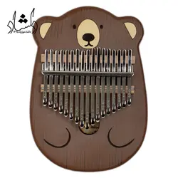 خرید و قیمت کالیمبا بلوط طرح خرس بهترین کیفیت و ارسال رایگان - دلشاد موزیک