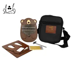 خرید و قیمت کالیمبا بلوط طرح خرس بهترین کیفیت و ارسال رایگان - دلشاد موزیک