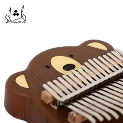 خرید و قیمت کالیمبا بلوط طرح خرس بهترین کیفیت و ارسال رایگان - دلشاد موزیک