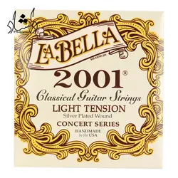 خرید و قیمت سیم گیتار کلاسیک لابلا مدل Light La ‌Bella-2001 طرح اصلی (غیر اورجینال) بهترین کیفیت و ارسال رایگان - دلشاد موزیک