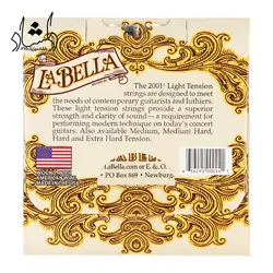 خرید و قیمت سیم گیتار کلاسیک لابلا مدل Light La ‌Bella-2001 طرح اصلی (غیر اورجینال) بهترین کیفیت و ارسال رایگان - دلشاد موزیک