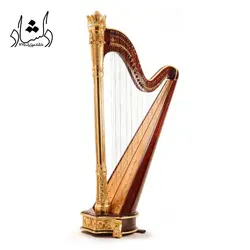 خرید و قیمت چنگ اهورا طلایی خرید قسطی با بهترین کیفیت - دلشاد موزیک