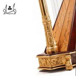 خرید و قیمت چنگ اهورا طلایی خرید قسطی با بهترین کیفیت - دلشاد موزیک