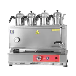 مشخصات، قیمت و خرید چای ساز صنعتی 4 قوری گازی سلطان