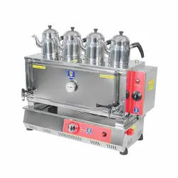 چای ساز صنعتی 4 قوری گازی ترموستاتیک سلطان