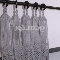 مکرومه 5 شاخه لوزی طوسی