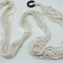 مکرومه پیچک ساده کرم