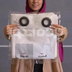 پرده آماده حریر ساده گارنت HSD200