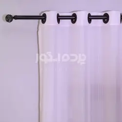 پرده آماده حریر بافت دار صورتی