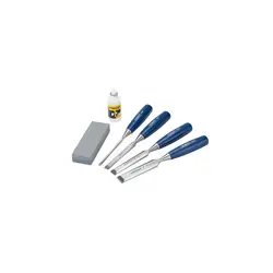 پک 4 عددی مغار نجاری استنلی باسنگ تیز کننده و روغن مدل STANLEY 0-16-130
