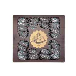 گز لقمه ای ۲۸ درصد پسته جعبه چوبی | گز شاهکار