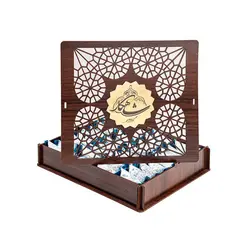 گز لقمه ای ۲۸ درصد پسته جعبه چوبی | گز شاهکار