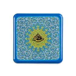 گز لقمه ای ۳۳ درصد پسته جعبه فلزی | گز شاهکار