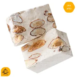 گز لقمه ای 38 درصد بادام سفارشی فله | گز شاهکار