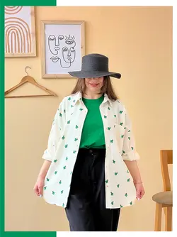 مانتو شومیزی لنین نچرال کد 1275