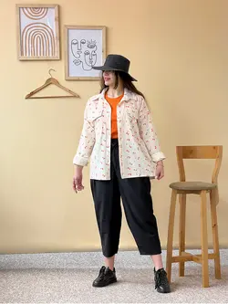 مانتو شومیزی لنین نچرال کد 1275