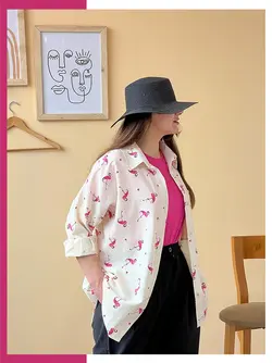 مانتو شومیزی لنین نچرال کد 1275