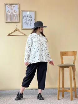 مانتو شومیزی لنین نچرال کد 1275