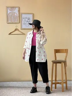 مانتو شومیزی لنین نچرال کد 1275