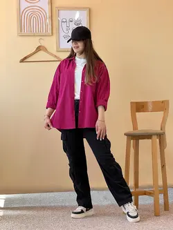 شومیز لنین دو جیب کد 1278